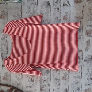 NWOT Women's Ballet Neck Striped Tee